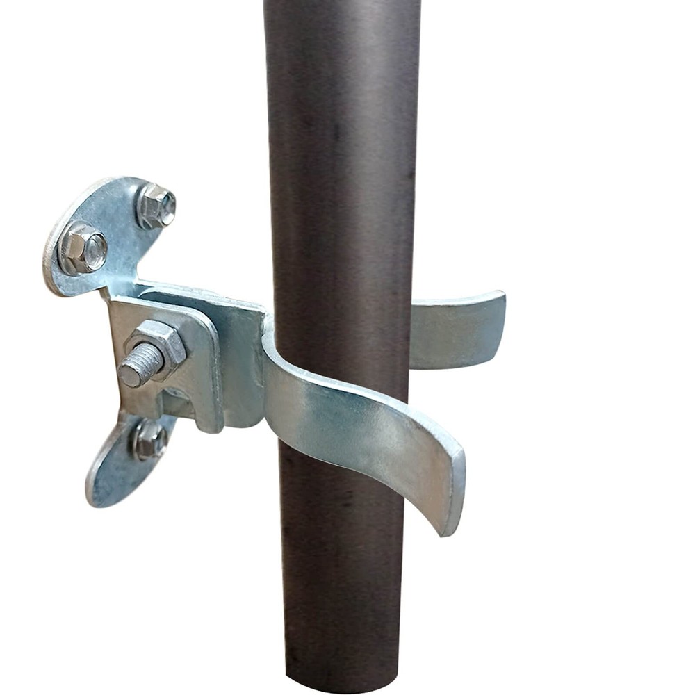 1-3/8" Flat Back Wall Mount Fork Gate Latch - Hardware with