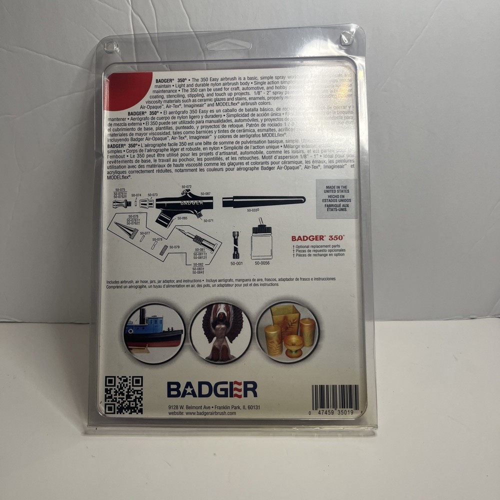 New Badger 350F-9 Versatile Airbrush Set