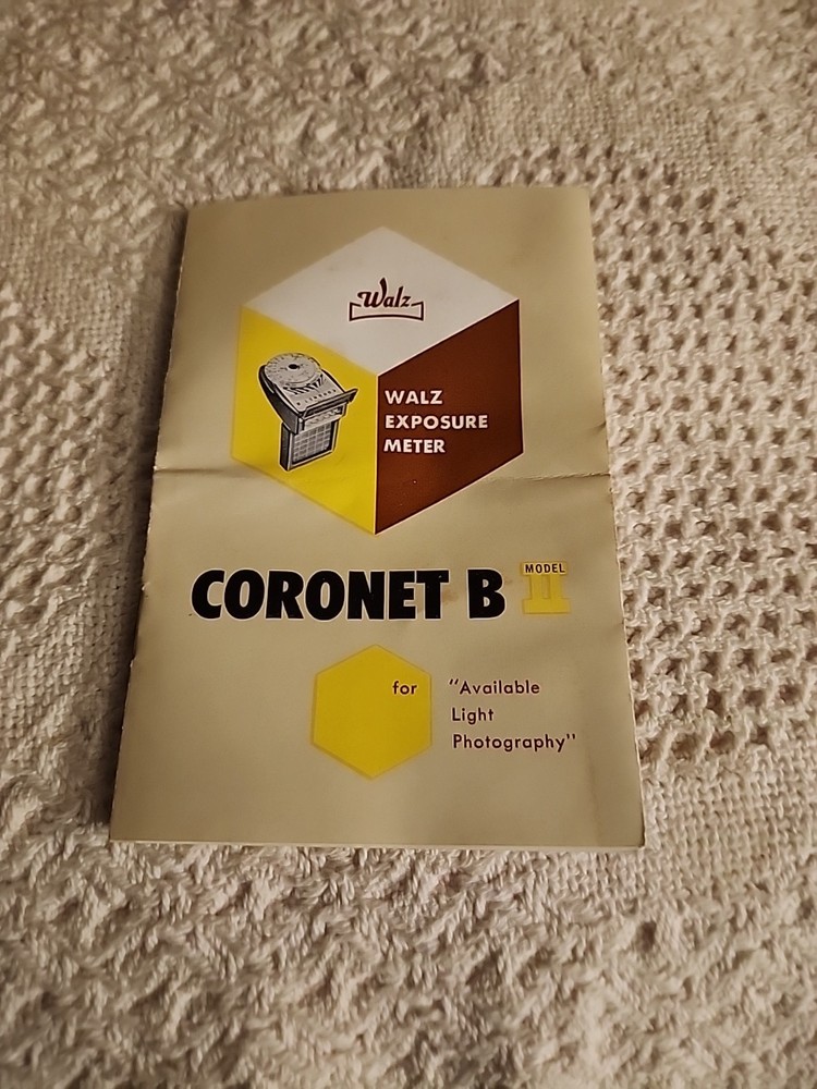 Walz Coronet B Model II Exposure Meter w/ Case, Box & Paperwork