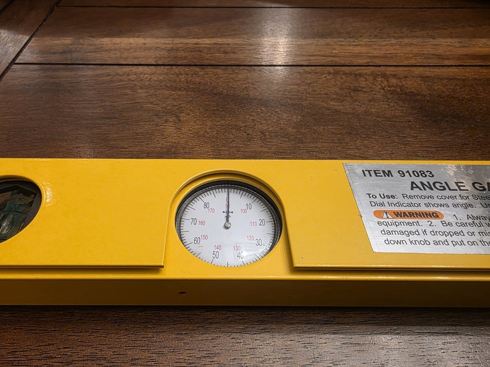 Cen-Tech Angle Gauge Finding Level Protractor Industrial Grade Surveying Tool