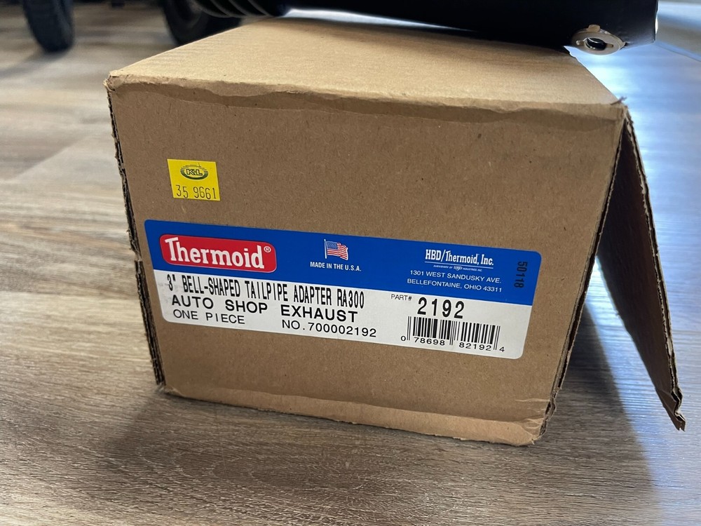 THERMOID 2192 BELL-SHAPED TAILPIPE ADAPTER 3"