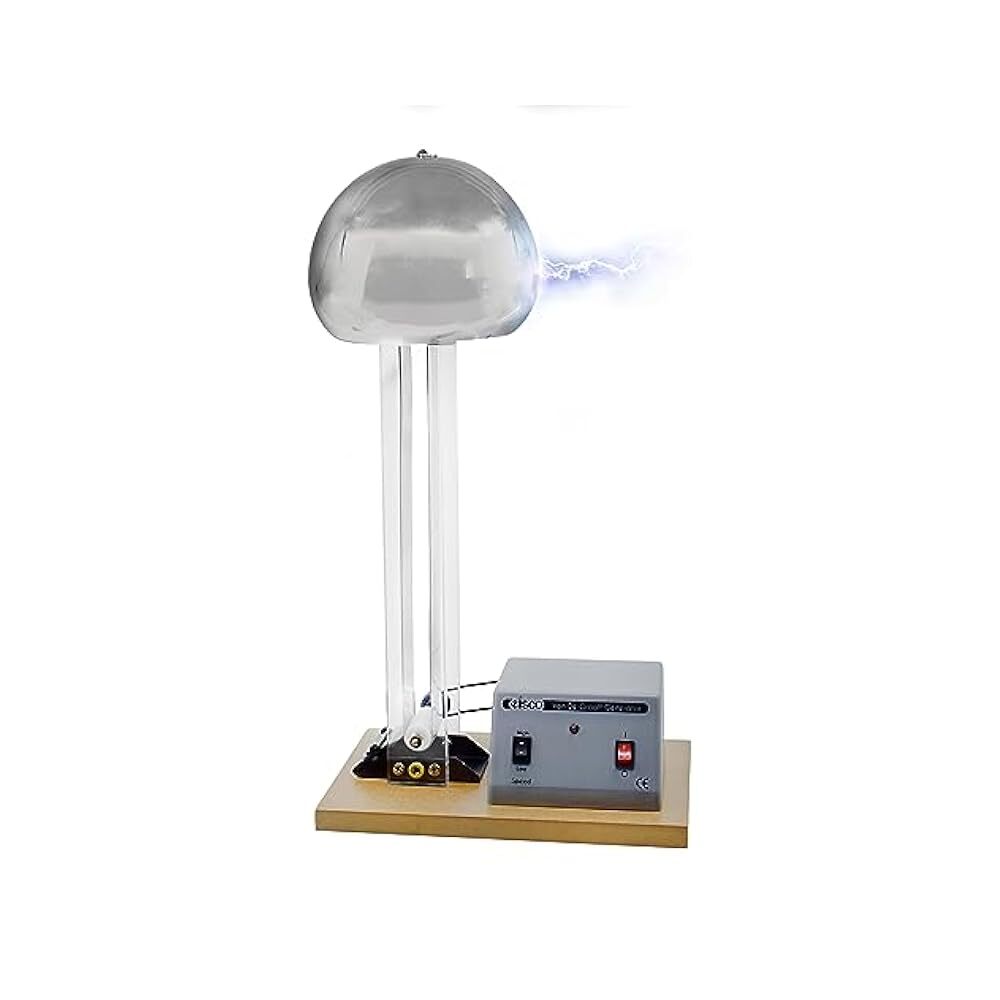 Van De Graaff Generator, Demonstrates Energy Transformation, 22" Tall