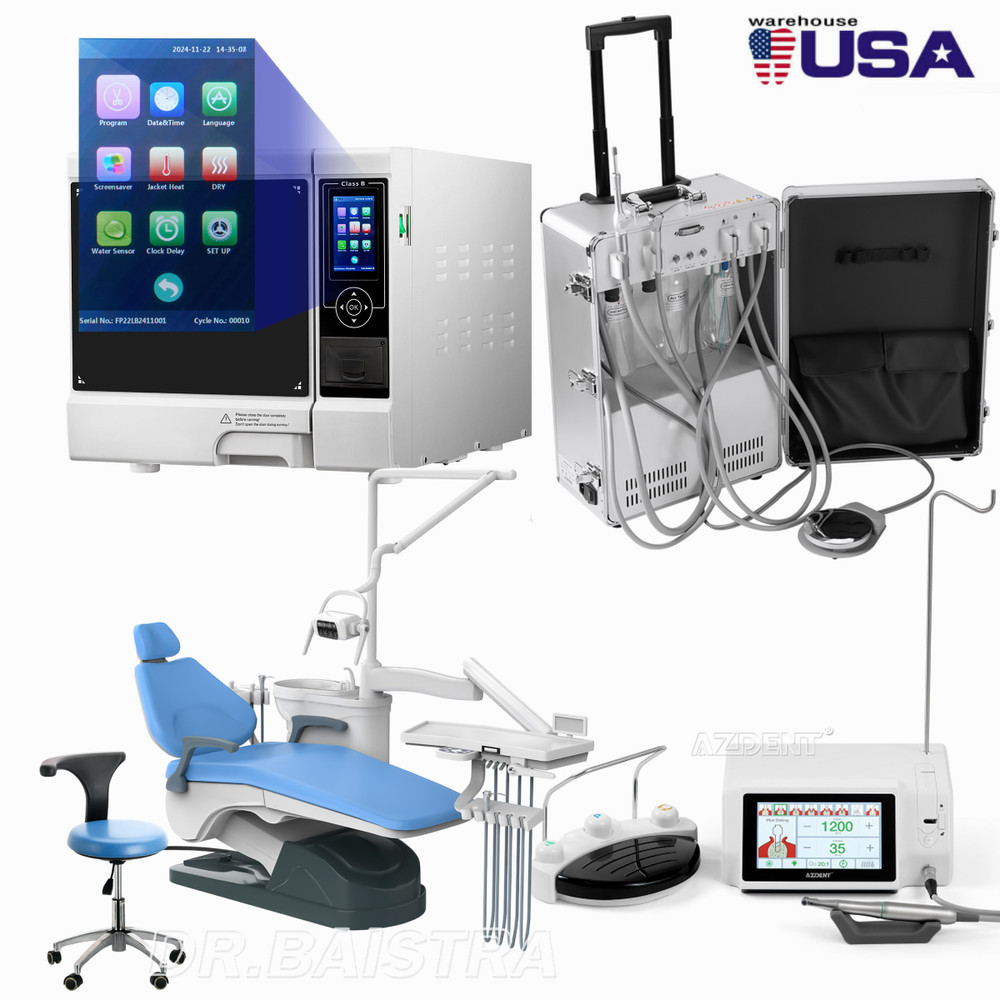 Dental Unit Chair Computer Controlled/22L Class B Sterilizer/Delivery unit Case