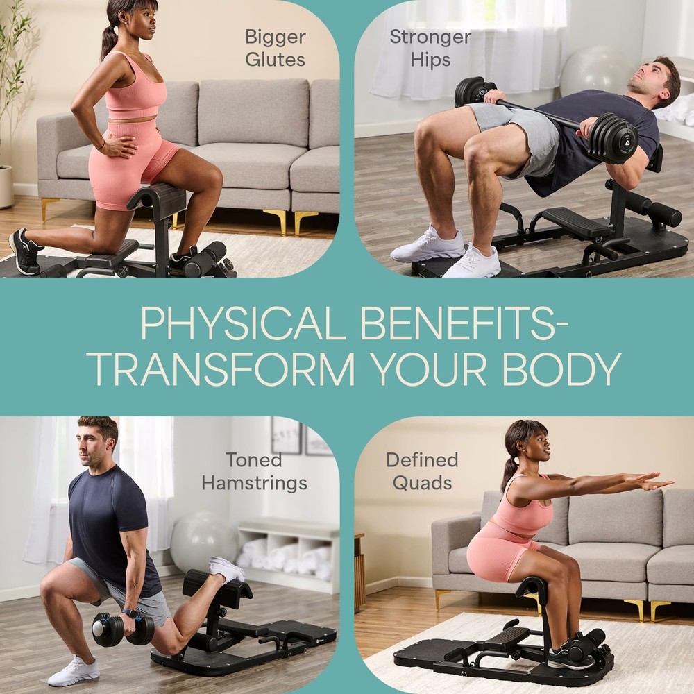 Hip Thrust Machine – Adjustable Glutes Workout Equipment for Home - GluteBlast..