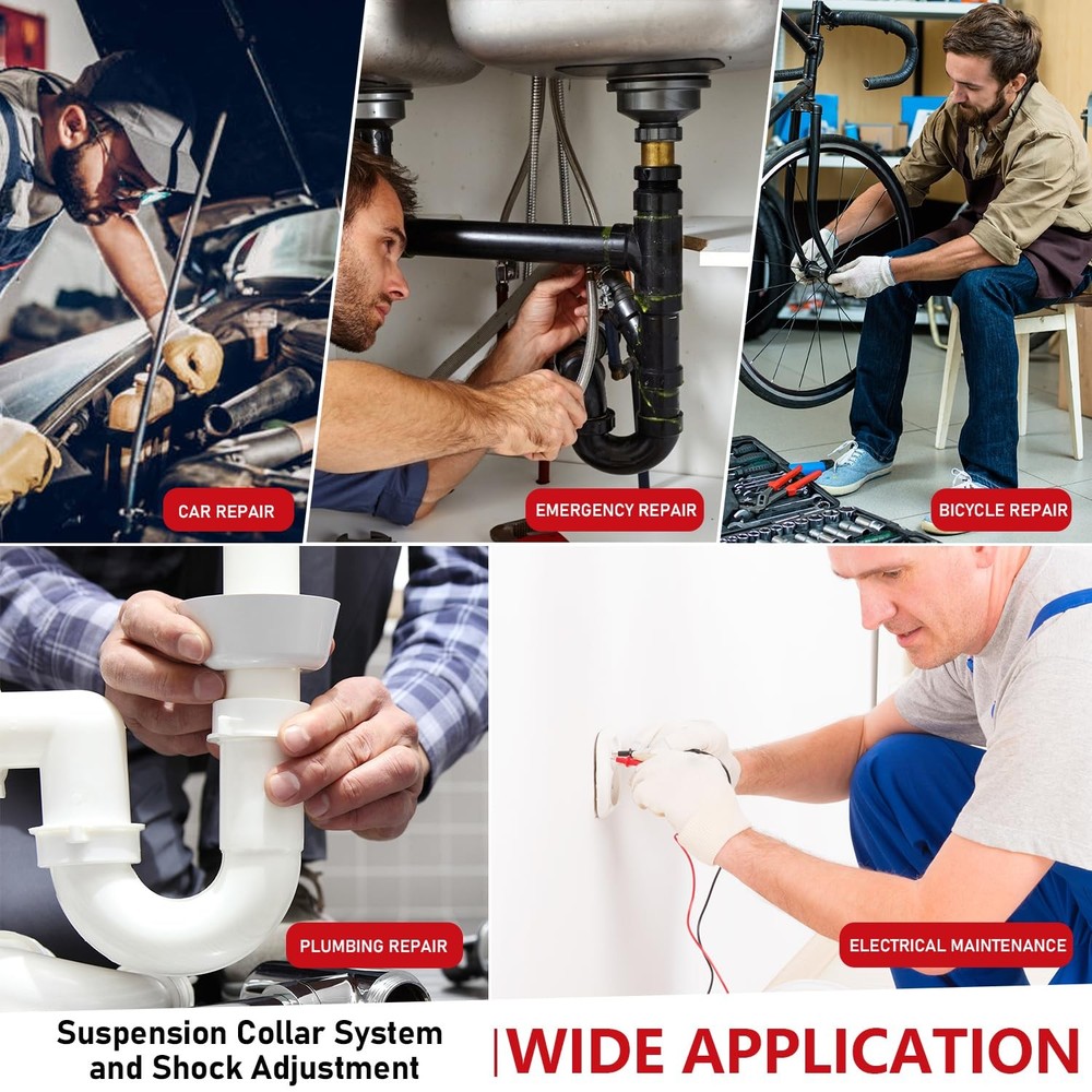 10Pcs Coilover Spanner Wrench Set, Universal Shock Spanner Hook Wrench Tools for