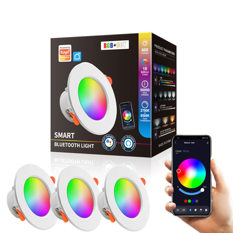 LED Ceiling Lights Colour Changing RGB Downlight Panel Recessed Spotlights Lamp