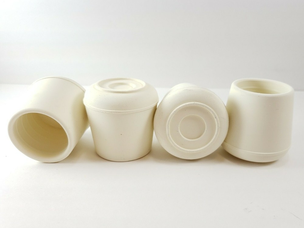 Rubber Leg Tip (4 Piece), 1-1/4", White