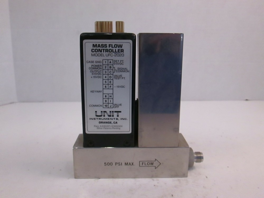Unit UFC-2020 Mass Flow Controller, Ar, 20 SLM, 1/4" MVCR, Used