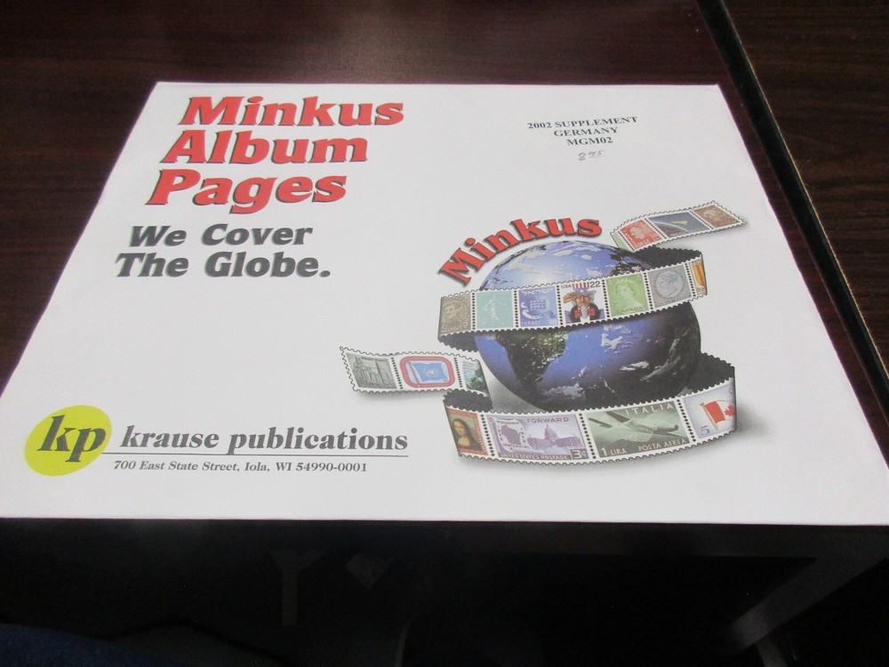 "MINKUS"  ALBUM PAGES  2002  SUPPLEMENT GERMANY    W/FREE SHIPPING!!!