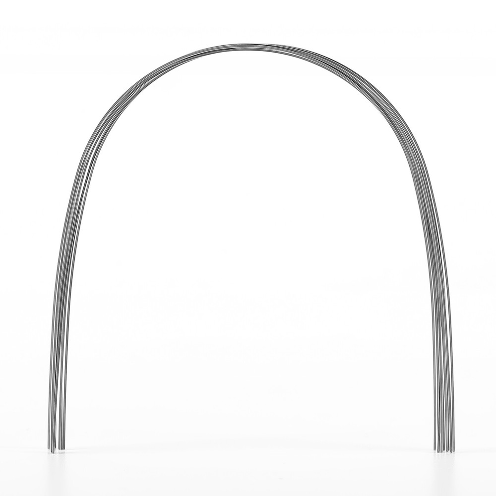 JMU 100PCS Orthodontic NiTi Archwire Thermal Activated Natural Round/Rectangular