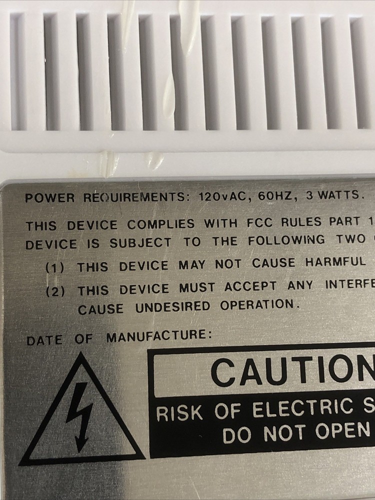 x2 - NUTONE 3 Channel FM Wireless Intercom White Tested/Working Set Replacement