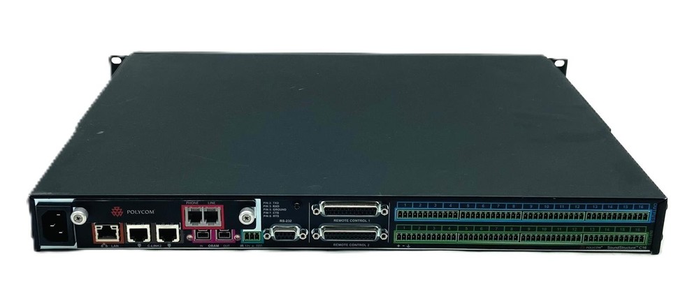 POLYCOM SOUNDSTRUCTURE C16 2201-33160-001 16-CH AUDIO CONFERENCING PROCESSOR