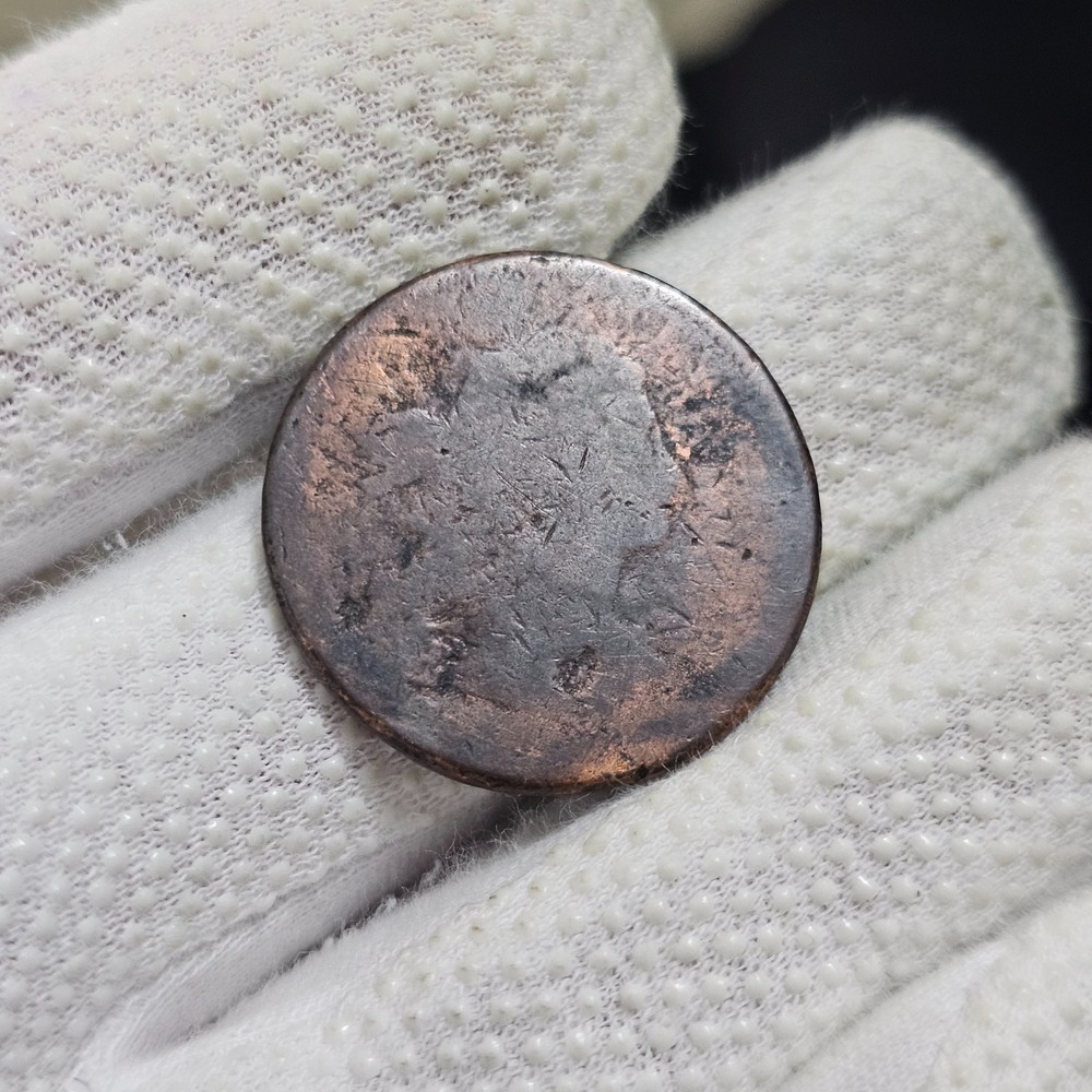 1798 Draped Bust Large Cent S-166 Neat Reverse Die Crack