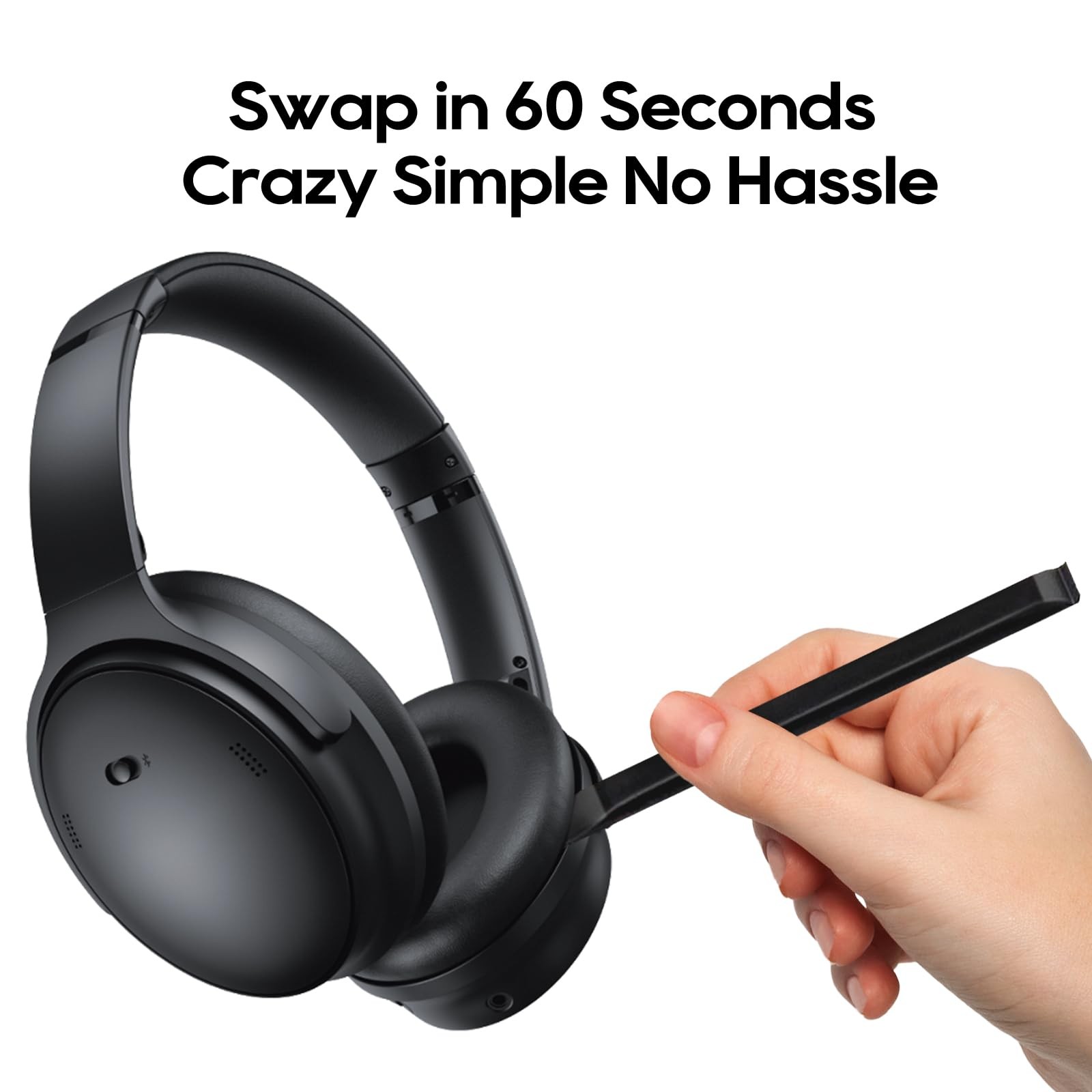 Replacement Ear Pads for Bose QC35 QC45 QC25 QC15 SoundLink Over-Ear Cushions