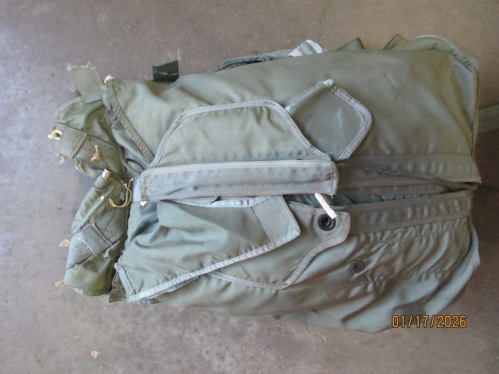 Vintage Military Parachute Backpack