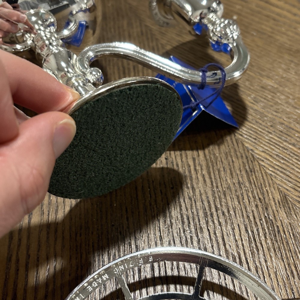 Vintage E. P. Zinc Silver Plated England Candle Holder International Silver Co.