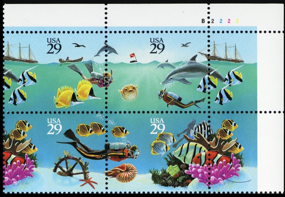 2866a, MNH 29¢ Remarkable Misperfed Error Plate Block ** Stuart Katz