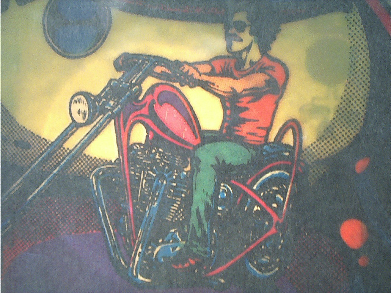 c. 1968 RAT'S HOLE TRIUMPH CHOPPER HOT IRON T-SHIRT TRANSFER - UNUSED / SEALED