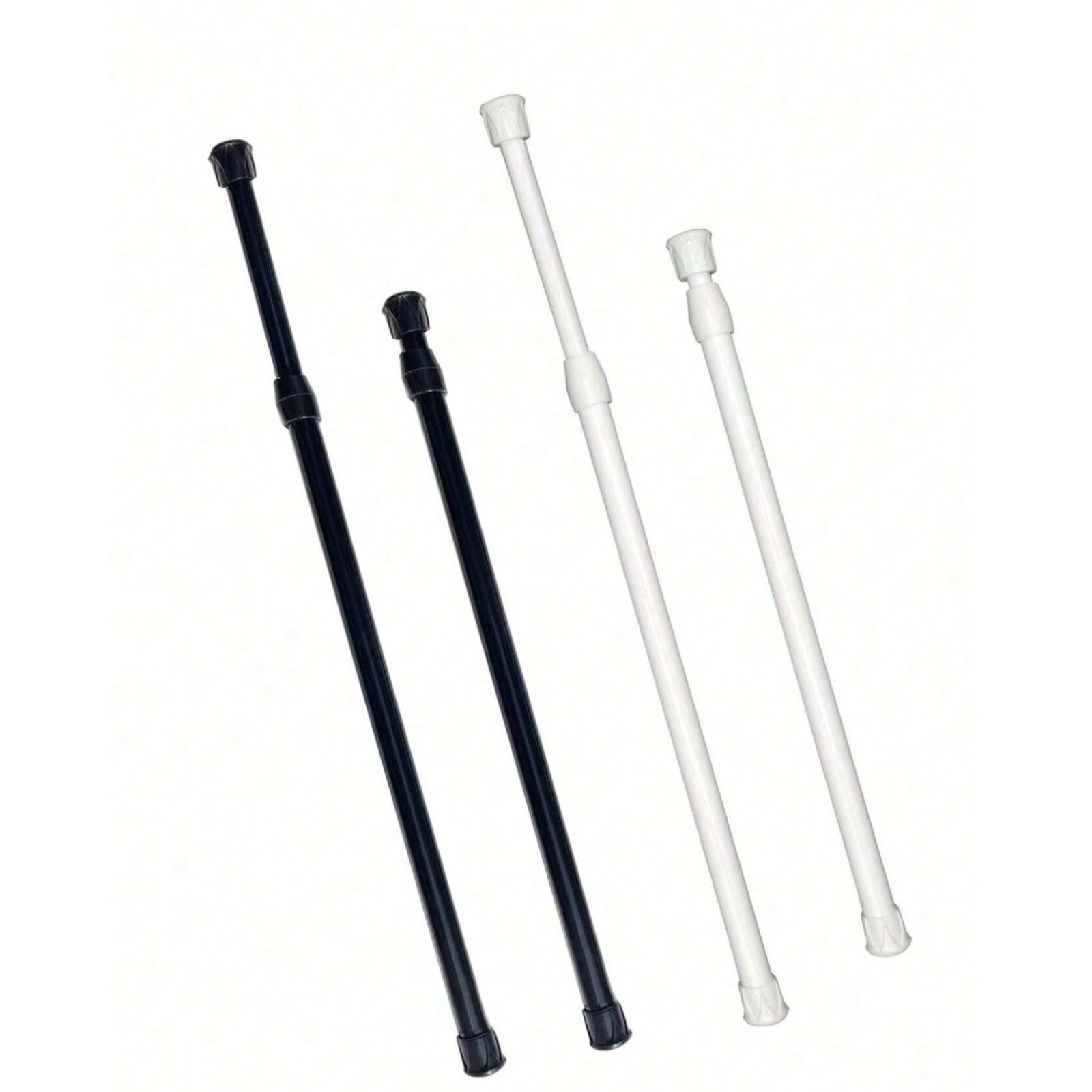 Extendable Curtain Rod Telescopic Towel Rail Pole Bath Shower Curtain ABS Rod