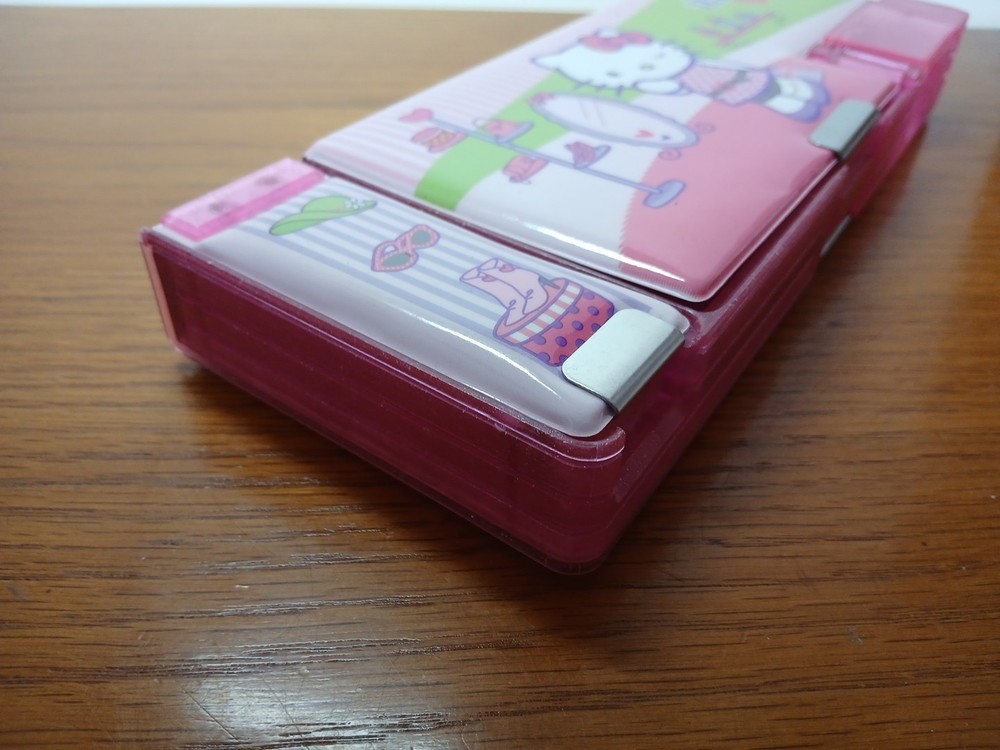 Hello Kitty Pencil Case Soft Puffy Double-sided Dual Sharpener plus bonus Pencil