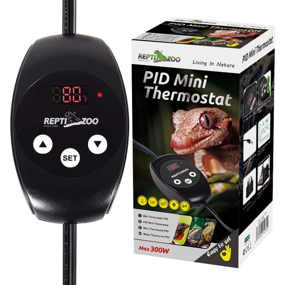 REPTIZOO Dimming Thermostat, PID Temperature Controller with Memory Function,...