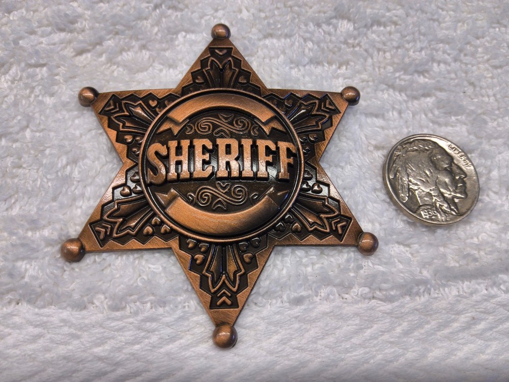 METAL SHERIFF BADGE (TYPE 3)