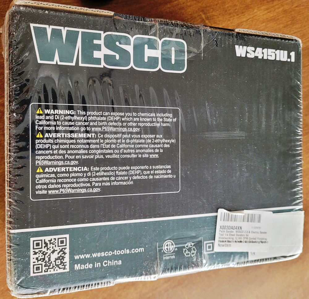 Wesco WS4151U.1 Palm Sander Sealed