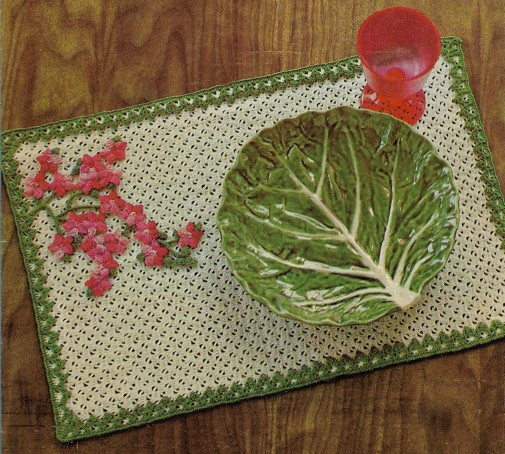 vintage, Decorative Place Mat crochet pattern instructions