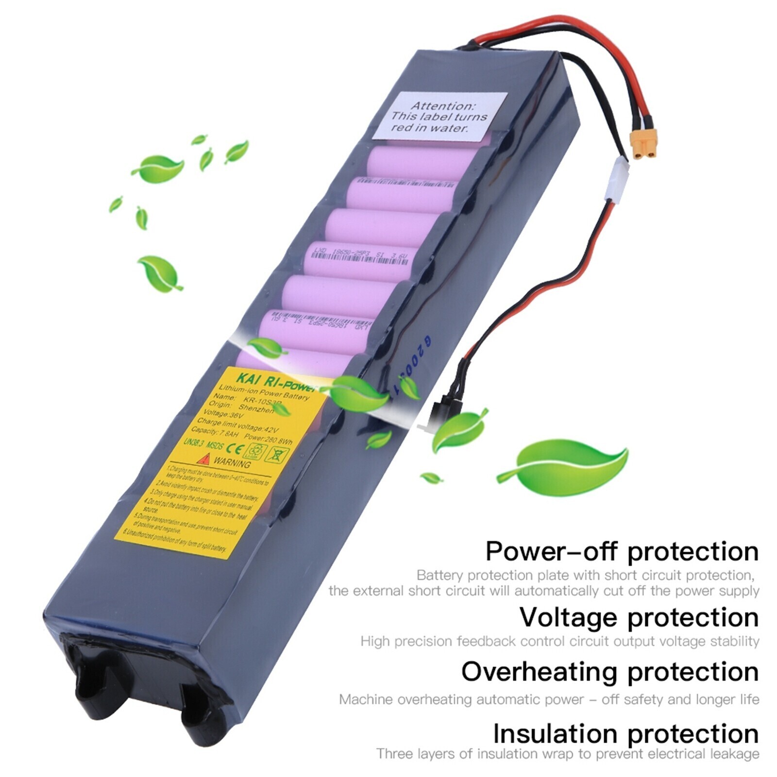 High Capacity 36V 7800mAh Eightfold Lithium Scooter Battery Pack f. M365 Scooter