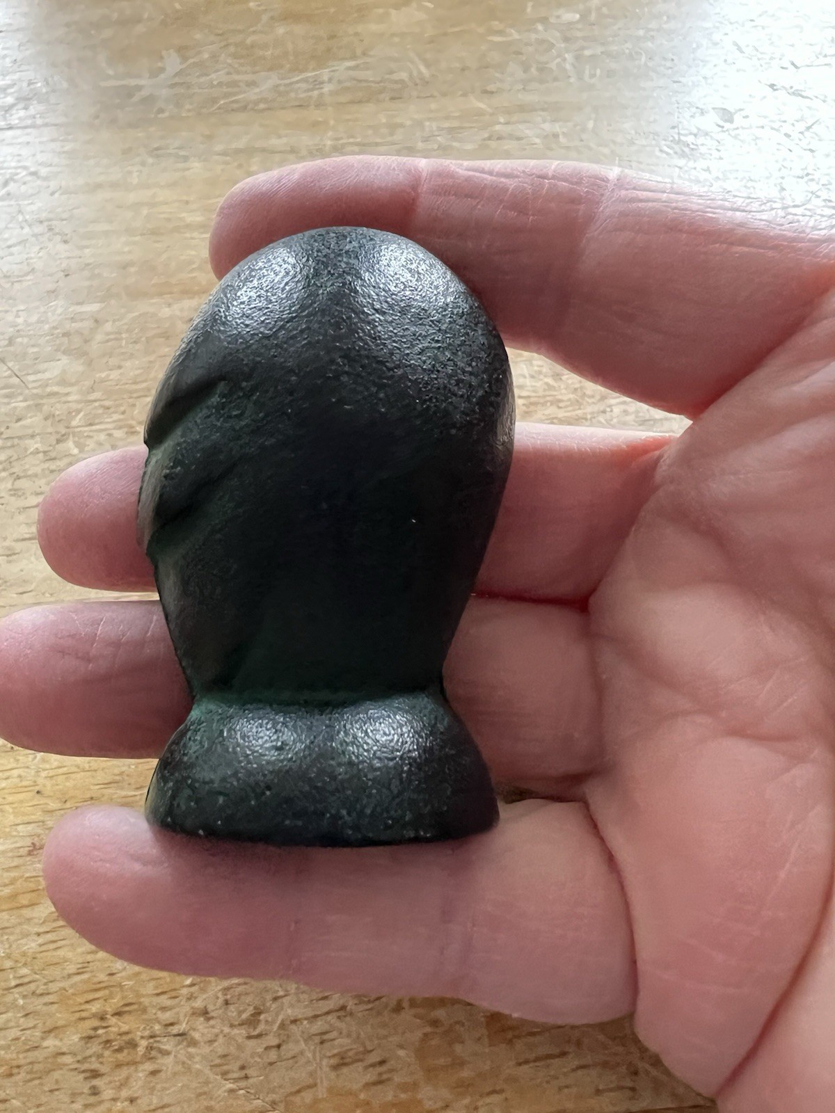 Japanese Nambu Cast Iron Owl Paperweight Kotobuki Japan Mid Century