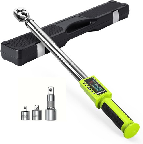 1/2" Digital Torque Wrench 12.5-250.8ft-lb/17-340Nm&±2% 500Data Memory&10 Preset