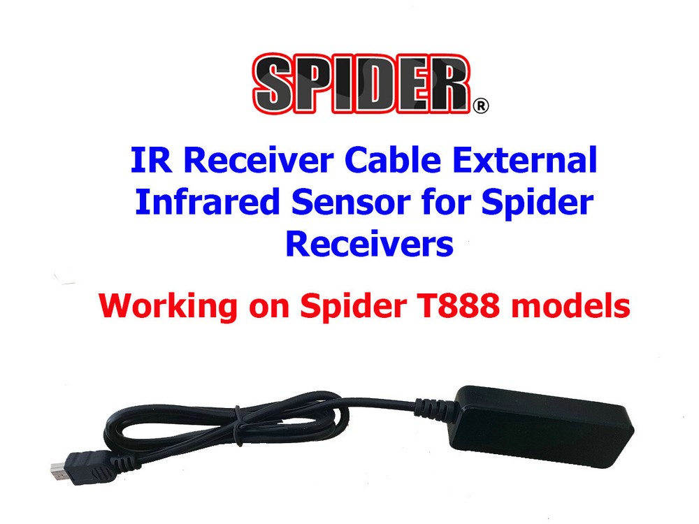 IR Receiver Cable External Infrared Sensor for Spider Receivers T888 models