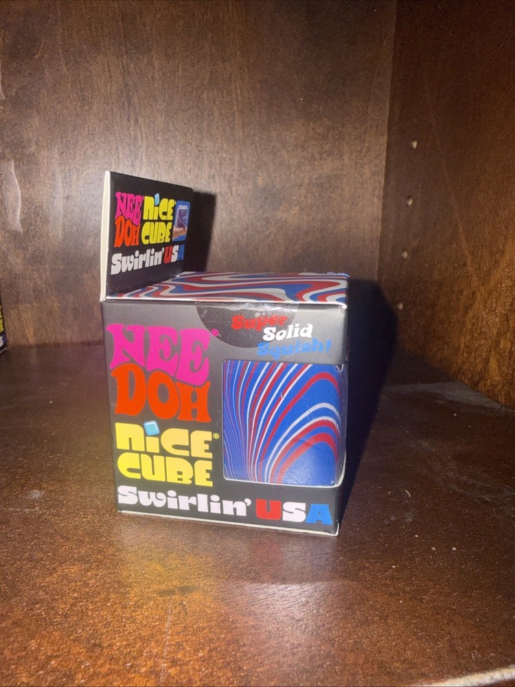 NEEDOH Nice Cube Swirlin' USA Super Solid Squish NEW