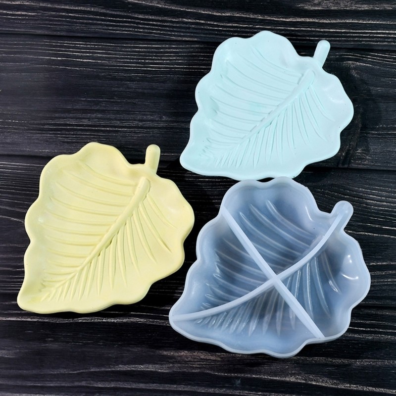 Creative Leaf Tray Silicone Mold for Resin Casting Home Decorative Dish