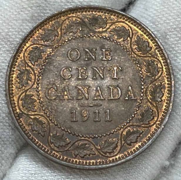 1911 Canada One Large Cent Coin Excellent Condition High Value