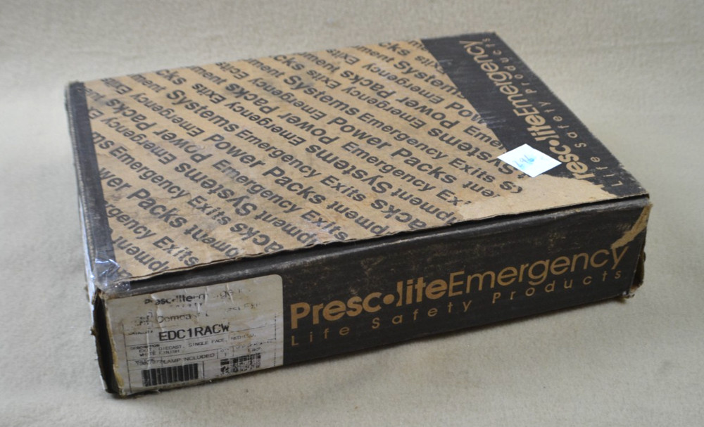 Prescolite Single Face 120/277V LED Exit Sign E2702-00 Ceiling or Wall Mount