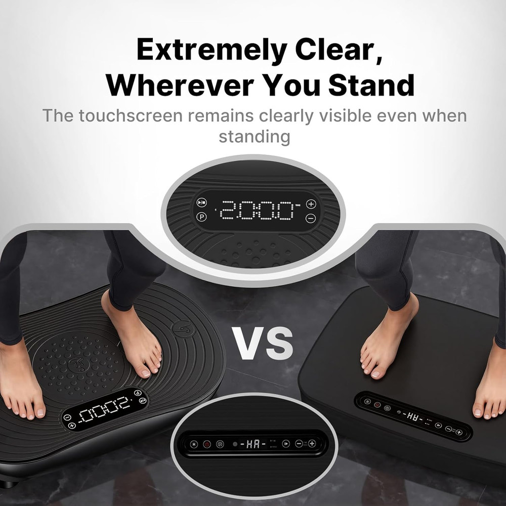 MERACH Vibration Plate Exercise Machine, Vibrating Platform for Lymphatic Draina
