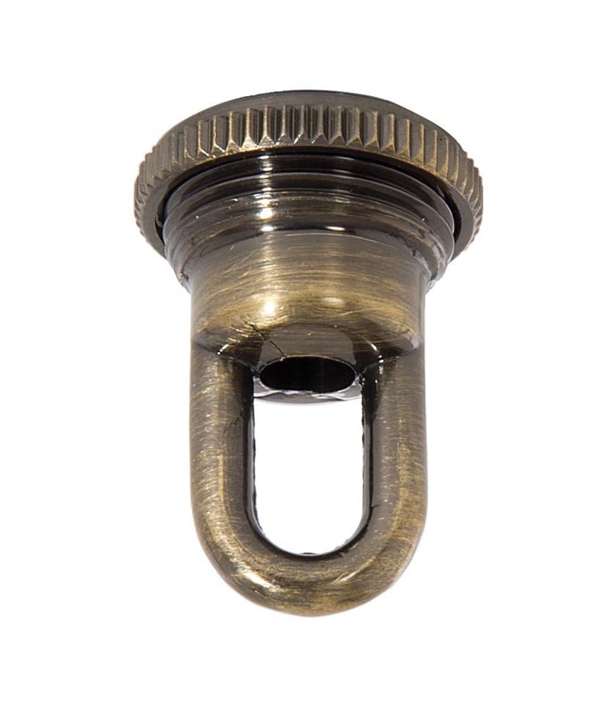 B&P Lamp Solid Cast Brass Screw Collar Loops, 1/4IP