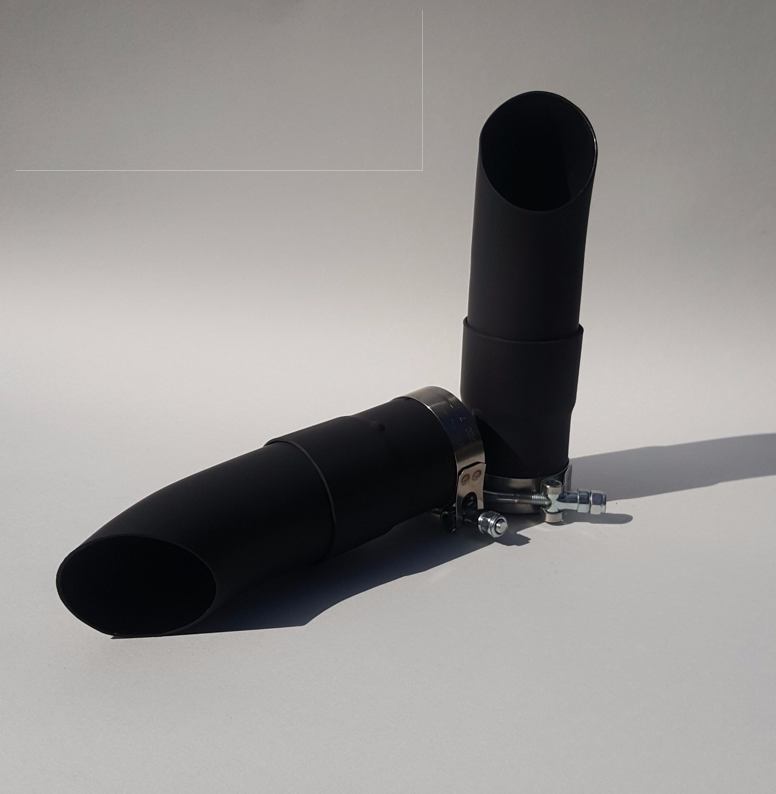 2010 KAWASAKI ZX-14 ZX 14 MATTE BLACK Exhaust Moto Gp Stubby FATTY SHORTY