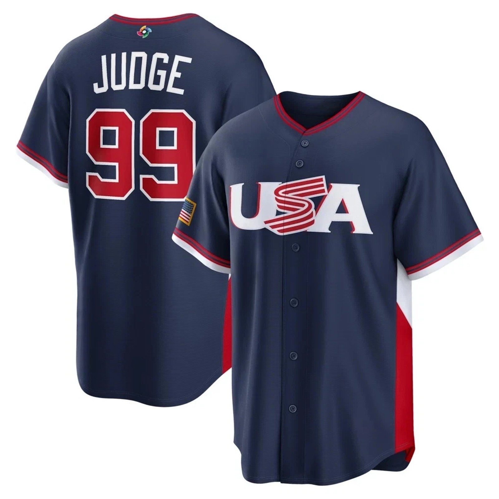 Men's USA Baseball 2026 Navy World Baseball Classic Team - Adult Size S to 5XL