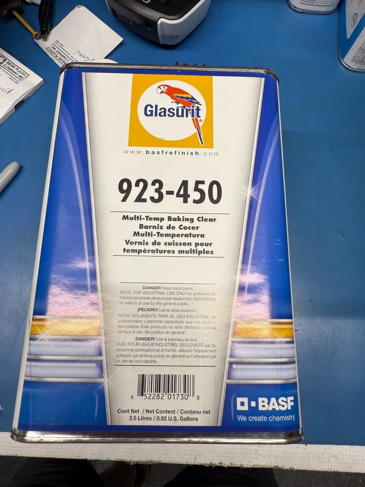 RM BASF Glasurit 923-450 Multi-Temp Baking Clear 3.5L