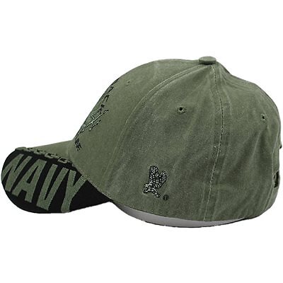 US Navy Shellback Embroidered Emblem Green Baseball Cap Hat Official Licensed