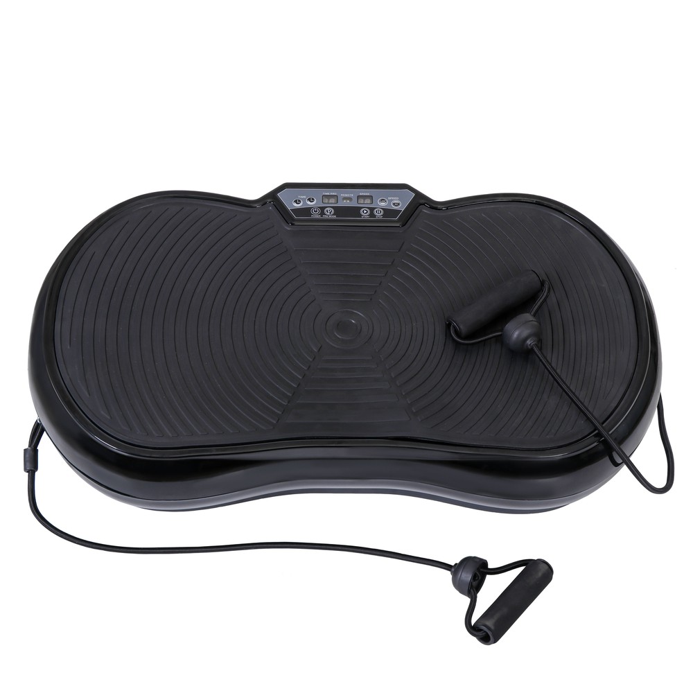 Durable ABS Shell Vibration Plate Machine Home Workouts Transforming, Black