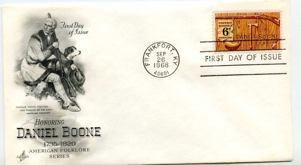 1357 Daniel Boone ArtCraft FDC