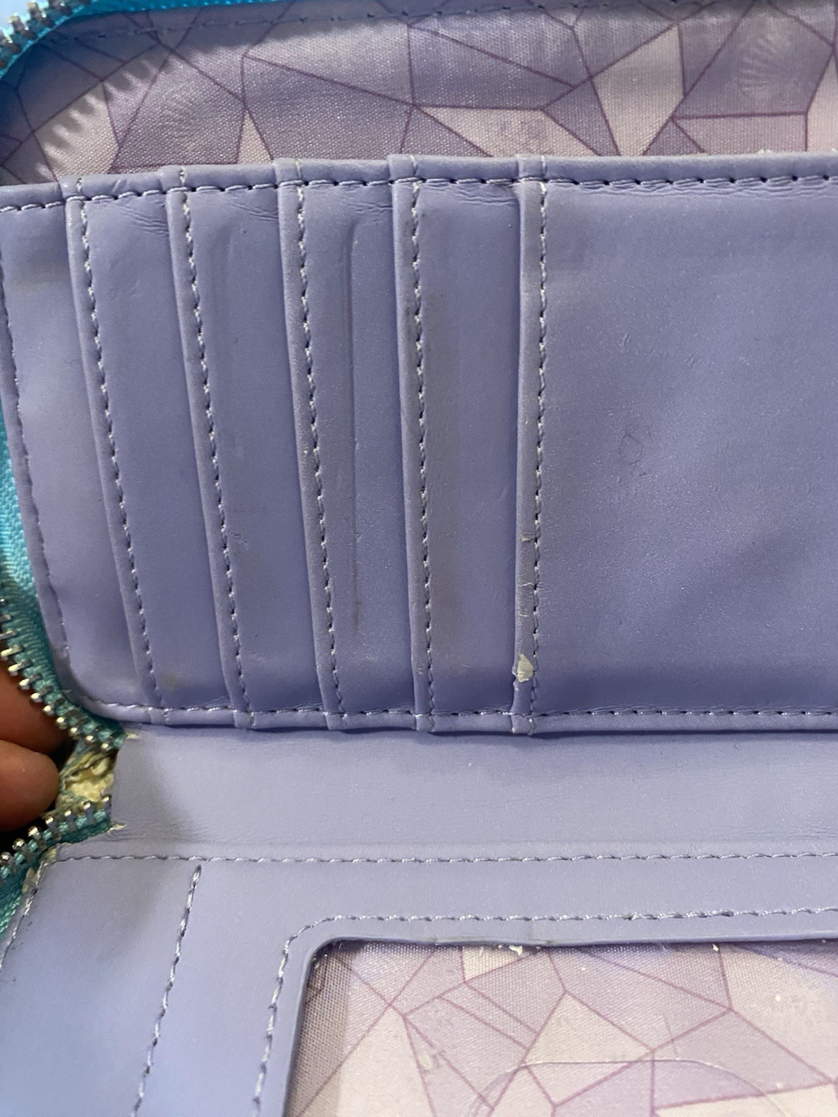 Loungefly Disney Princess Sidekicks Crystals GEM Zip Around Wallet Purse