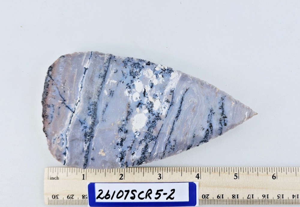 5.5" Stone Scraper - BiFace - Skinner - Knife - hand Knapped Agate
