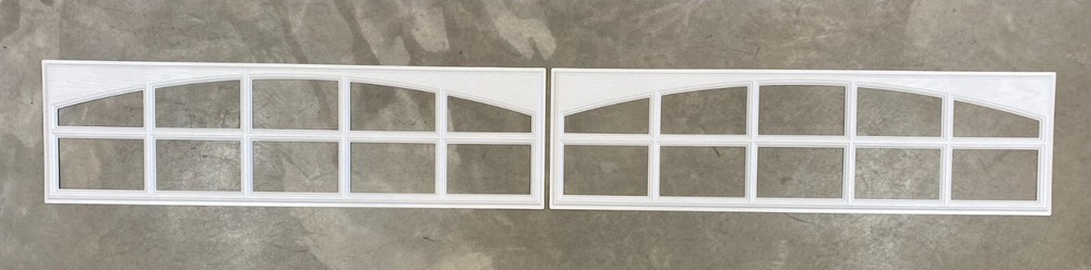 2 Amarr Cascade Replacement Inserts for Long Panel Amarr Garage Doors White