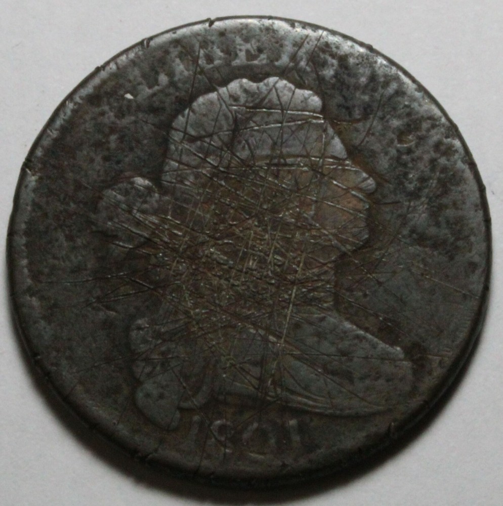 1801 Large Cent LW696