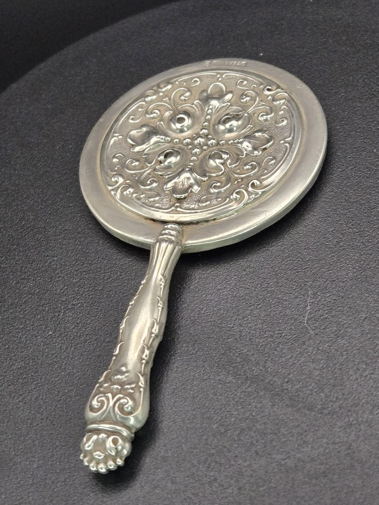 Miniature Sterling  Silver Mirror