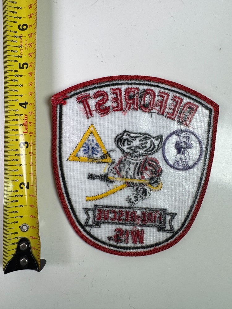Deforest Fire Rescue Wisconsin WI Patch Z9